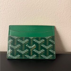 Goyard Emerald Green Card Wallet